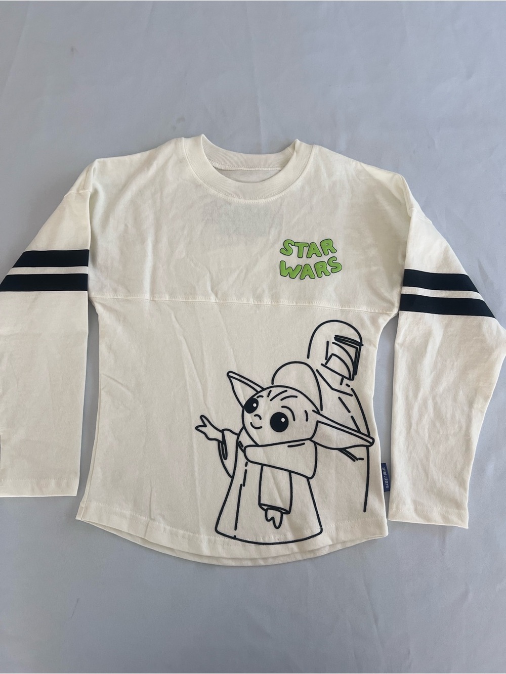 Disney Star Wars The Child Grogu & Mandalorian Cream Spirit Jersey Kids Top